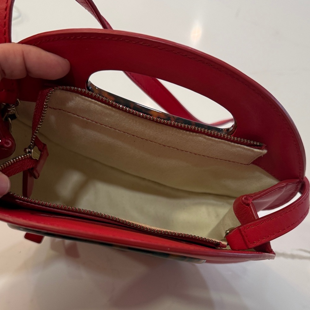 Loeffler Randall Red Mini Bag with Structured Design - Picture 7 of 9
